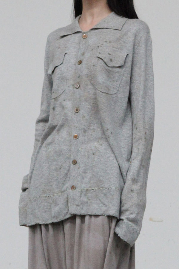 MUTEDANCE cashmere top MD23FW95 gray PM112